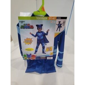 PJ Masks Catboy Costume Toddler 3T-4T Halloween‎ Jumpsuit and Mask New